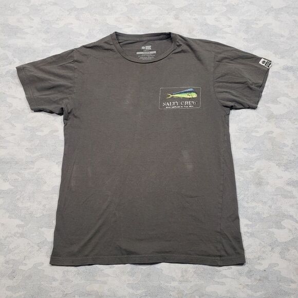 Salty Crew Top Womens Small Gray Short Sleeve Tee Premium‎ - Picture 1 of 11